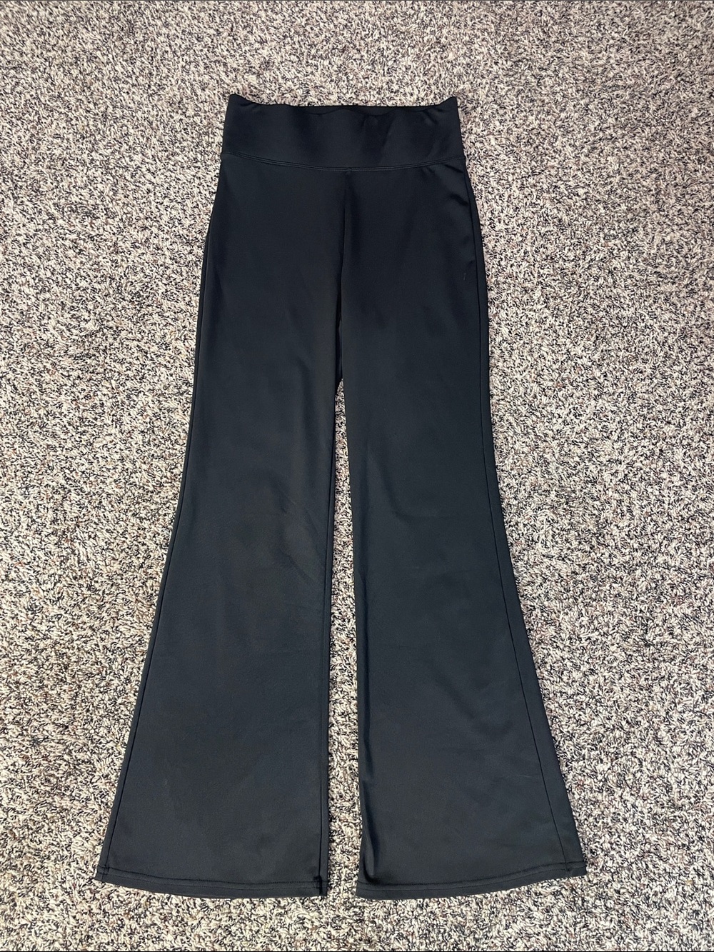 High-Waist Black Flare Yoga Pants Girls Size 14 | EUC